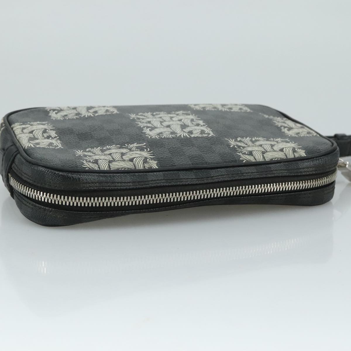 LOUIS VUITTON Graphite Christopher Nemeth Pochette Volga Bag N61228 Auth 107956