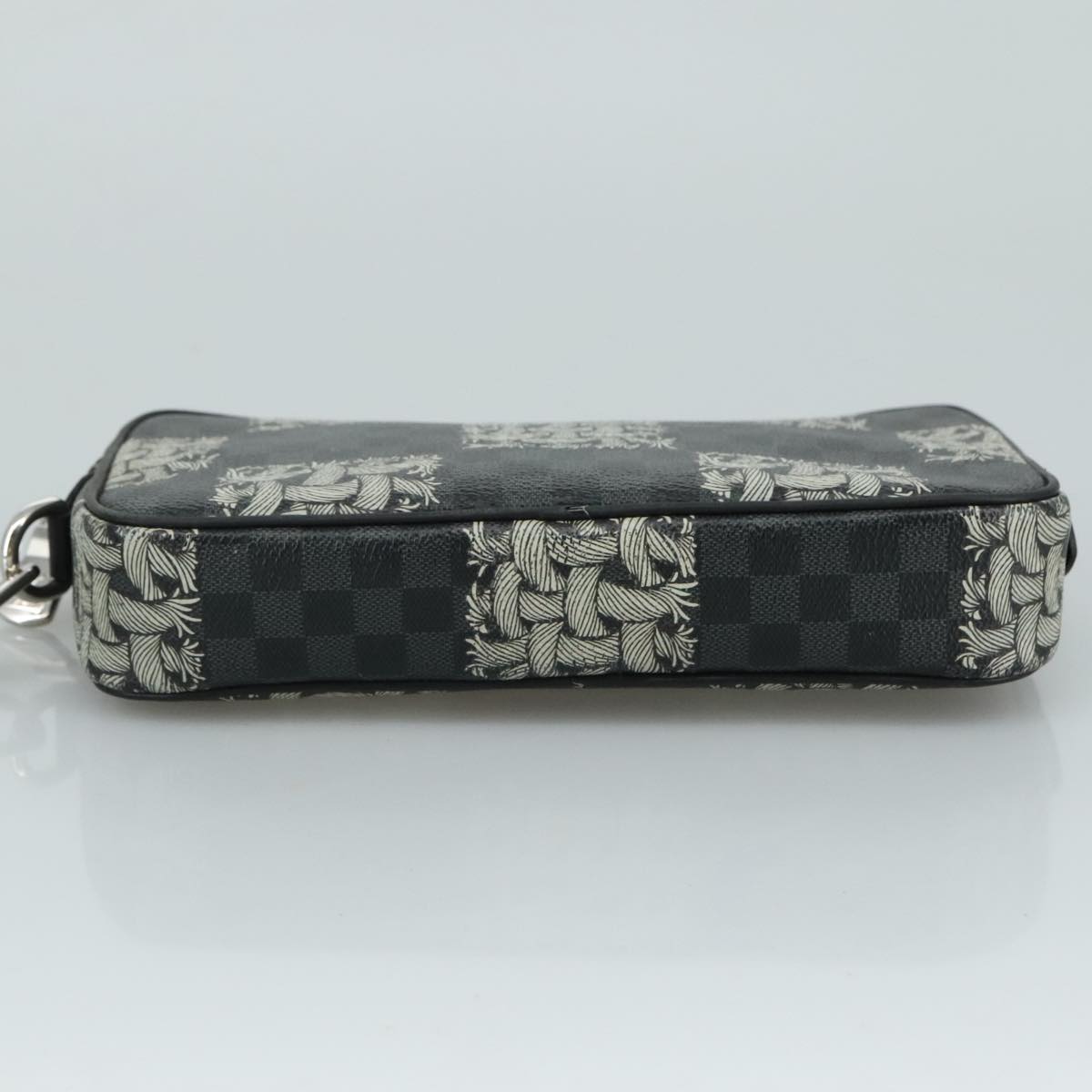 LOUIS VUITTON Graphite Christopher Nemeth Pochette Volga Bag N61228 Auth 107956