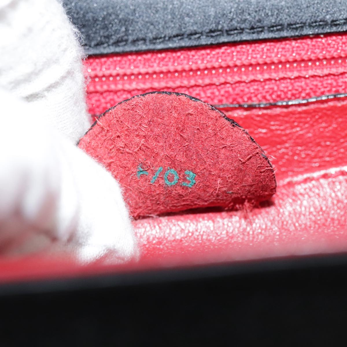 CELINE Hand Bag Satin 2way Black Auth 107980AM