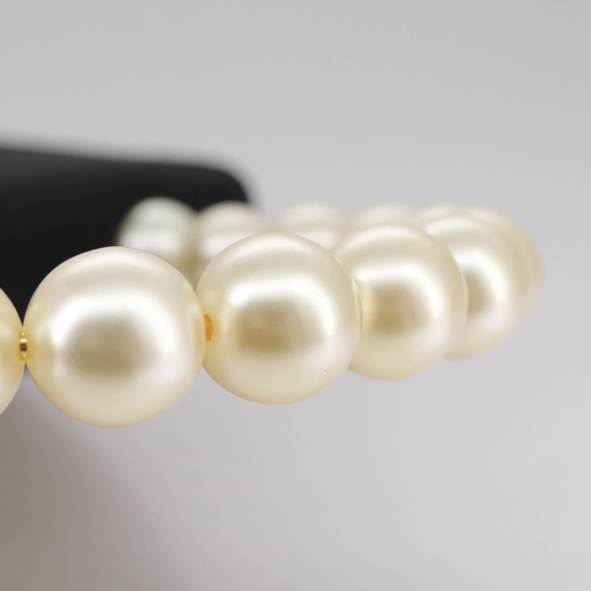 CELINE Hand Bag Satin 2way Black Auth 107980AM