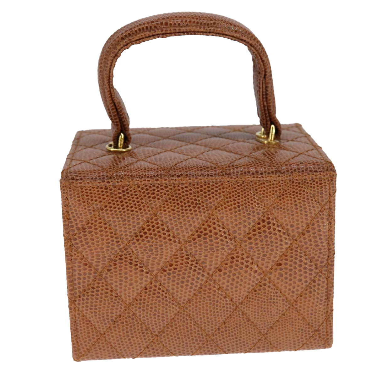 FENDI Vanity Hand Bag Leather 2way Brown Auth 108006AV