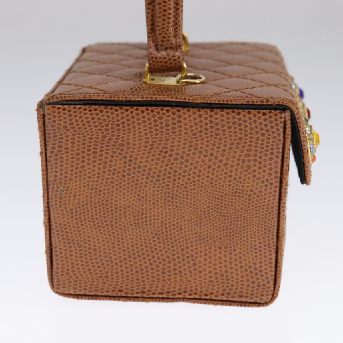 FENDI Vanity Hand Bag Leather 2way Brown Auth 108006SAV