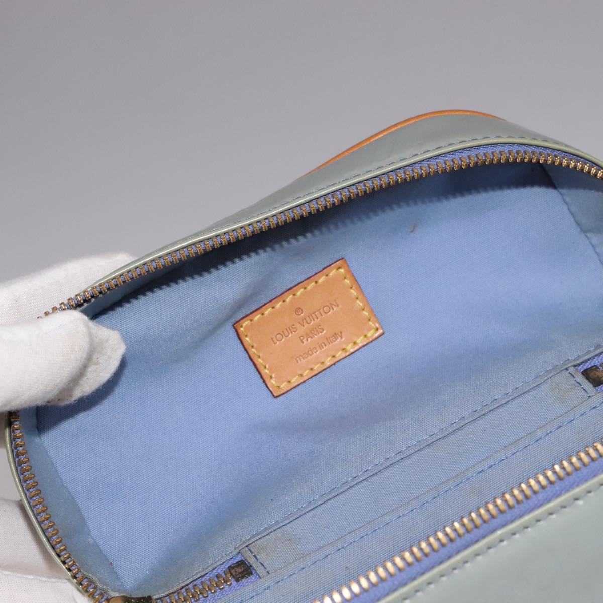 LOUIS VUITTON Monogram Vernis Sullivan Vertical Bag Lavande M91258 Auth 108017V