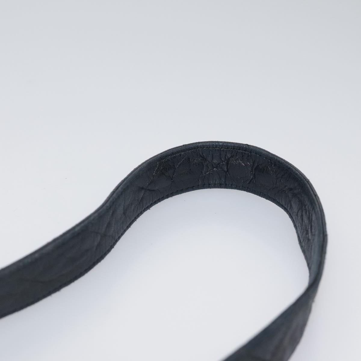 CHANEL Matelasse Shoulder Bag Lamb Skin Black Gold CC Auth 108071