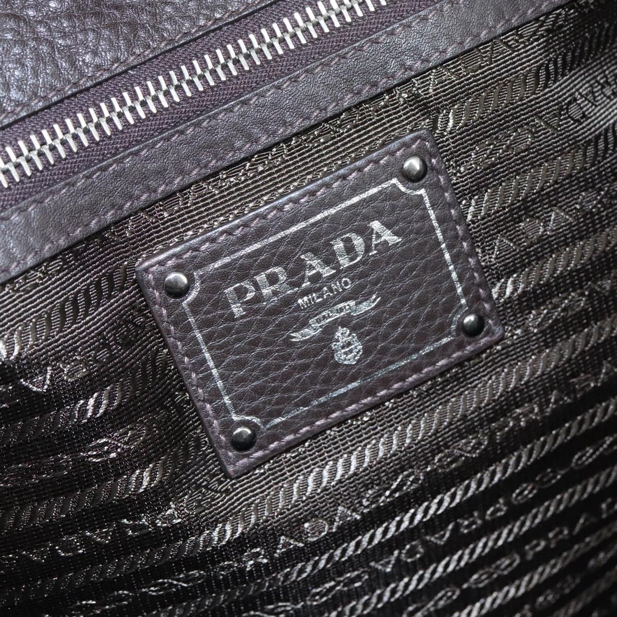 PRADA Tote Bag Nylon Leather 2way Khaki Auth 108115