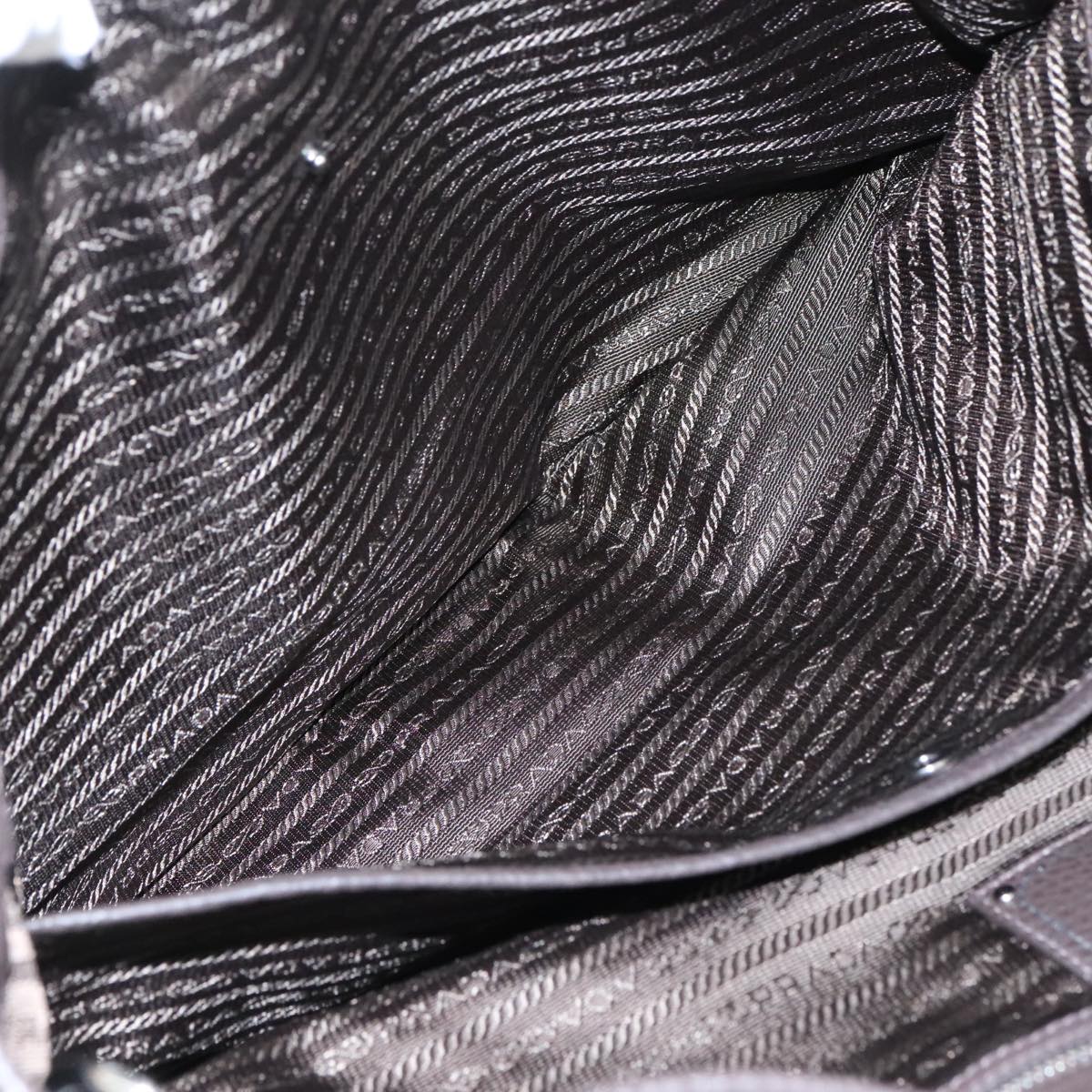 PRADA Tote Bag Nylon Leather 2way Khaki Auth 108115