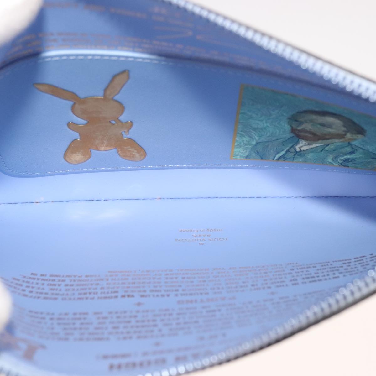 LOUIS VUITTON Masters Collection Pochette Pla Van Gogh Pouch M64620 Auth 108116S