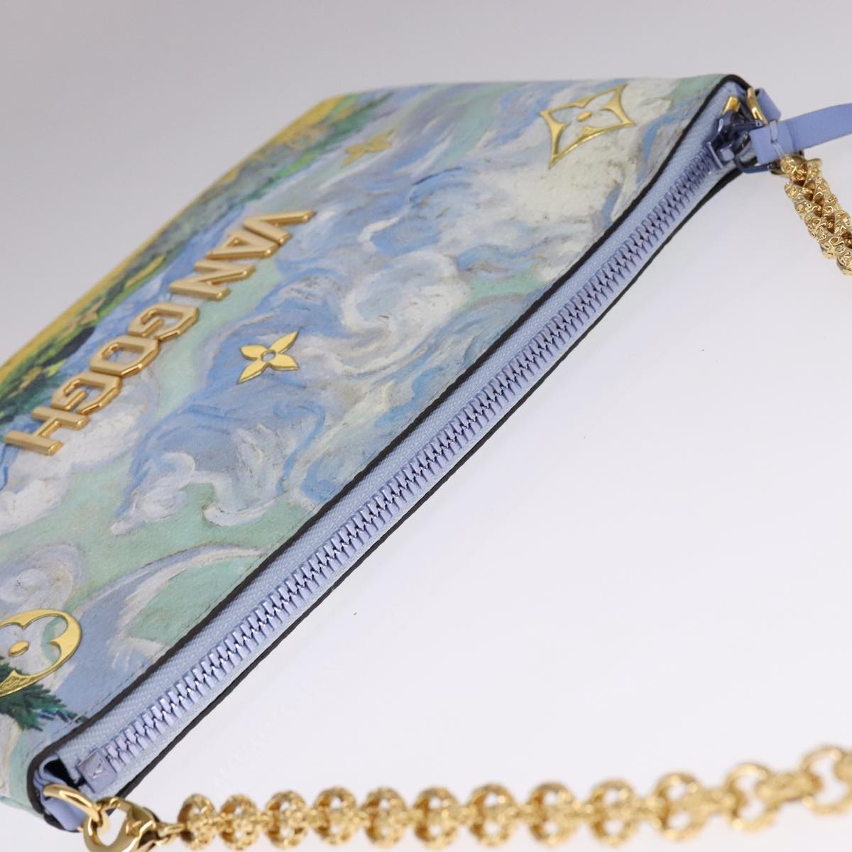 LOUIS VUITTON Masters Collection Pochette Pla Van Gogh Pouch M64620 Auth 108116S