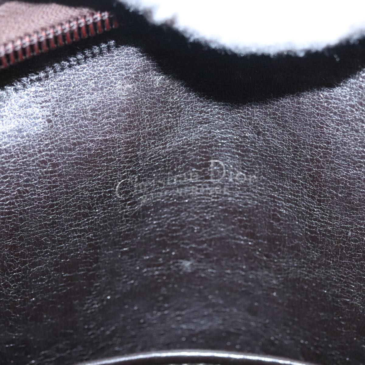 Christian Dior Trotter Canvas Hand Bag Brown Auth 108123