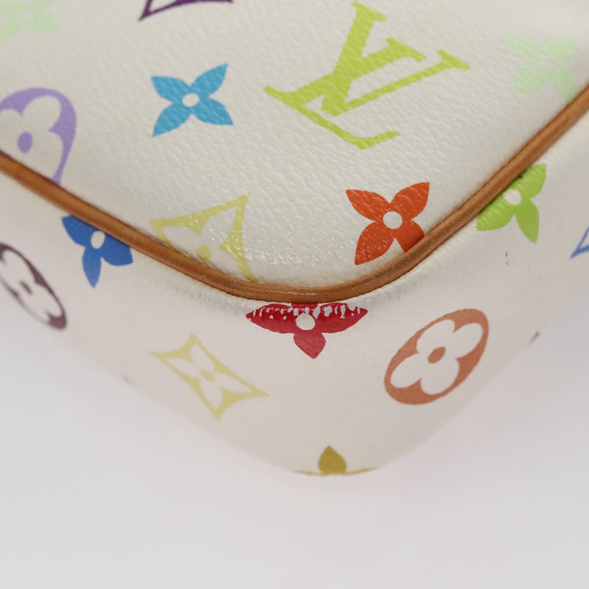 LOUIS VUITTON Monogram Multicolor lift Shoulder Bag White M40055 LV Auth 108156