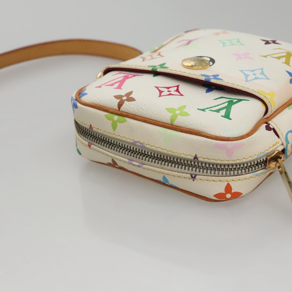 LOUIS VUITTON Monogram Multicolor lift Shoulder Bag White M40055 LV Auth 108156