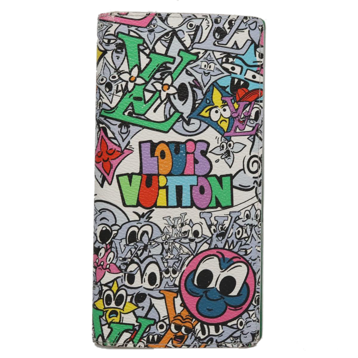 LOUIS VUITTON Monogram Comics Brazza Portefeuille NM Wallet M82011 Auth 108160