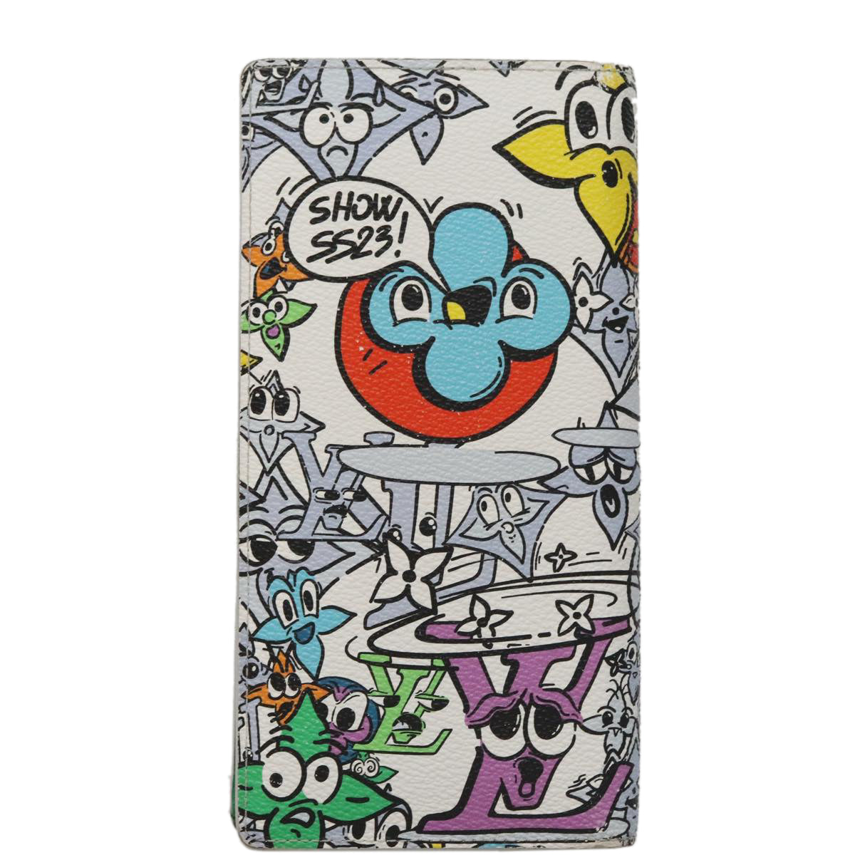 LOUIS VUITTON Monogram Comics Brazza Portefeuille NM Wallet M82011 Auth 108160