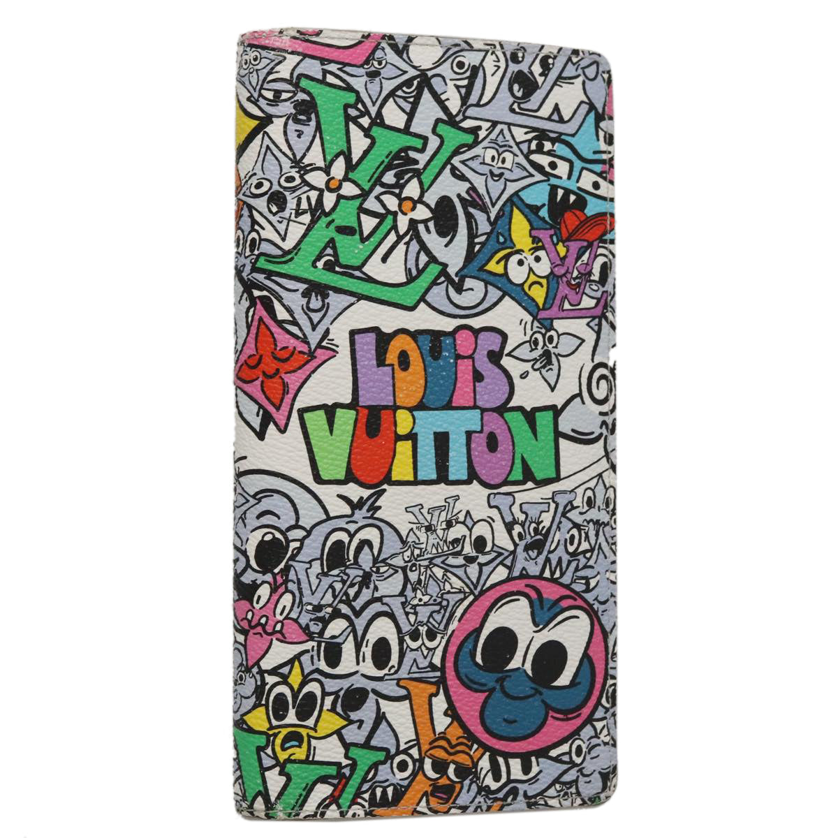 LOUIS VUITTON Monogram Comics Brazza Portefeuille NM Wallet M82011 Auth 108160