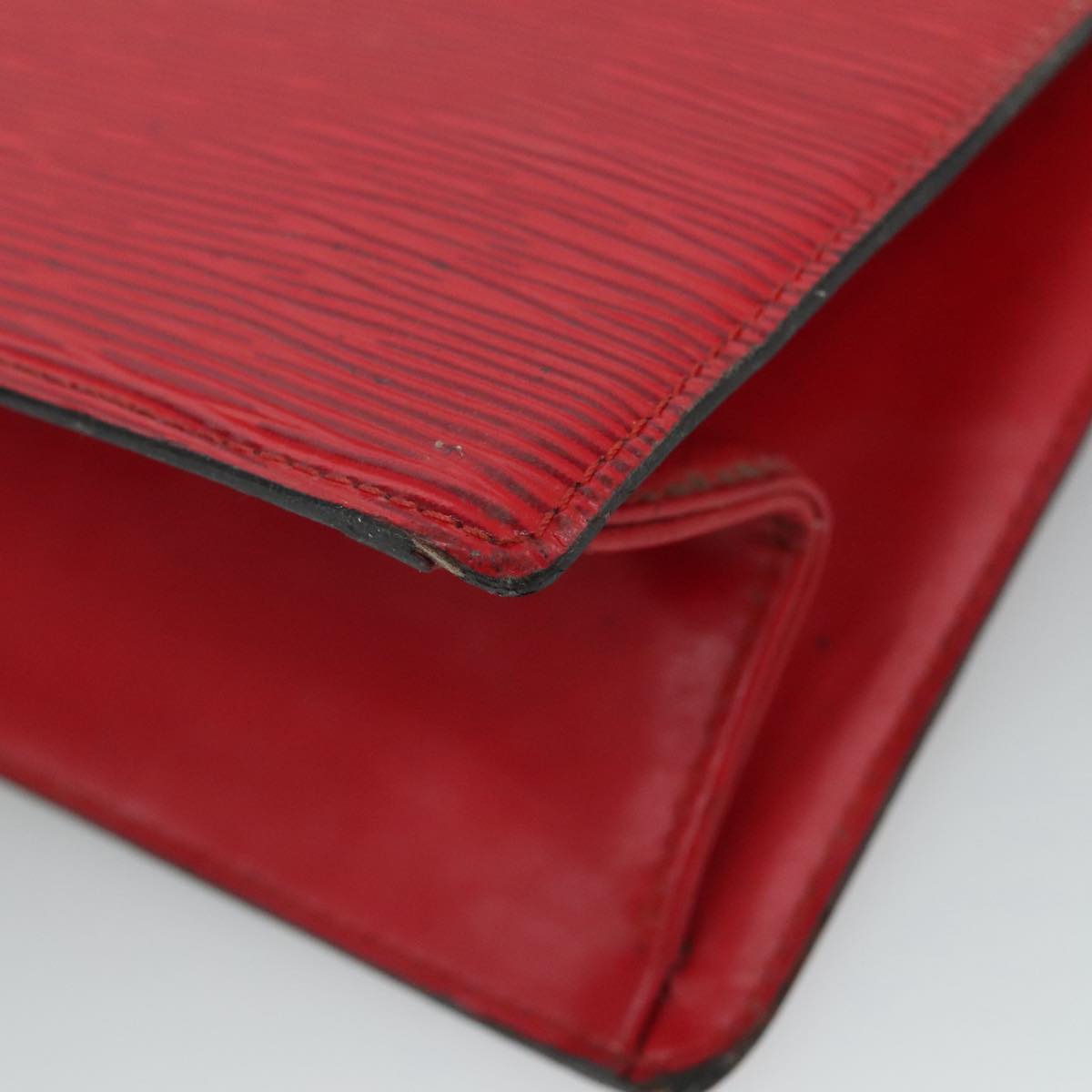 LOUIS VUITTON Epi Trousse Crete Clutch Bag Red M48407 LV Auth 108169