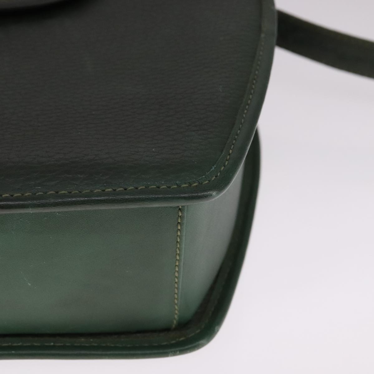 Burberrys Shoulder Bag Leather Green Auth 108203