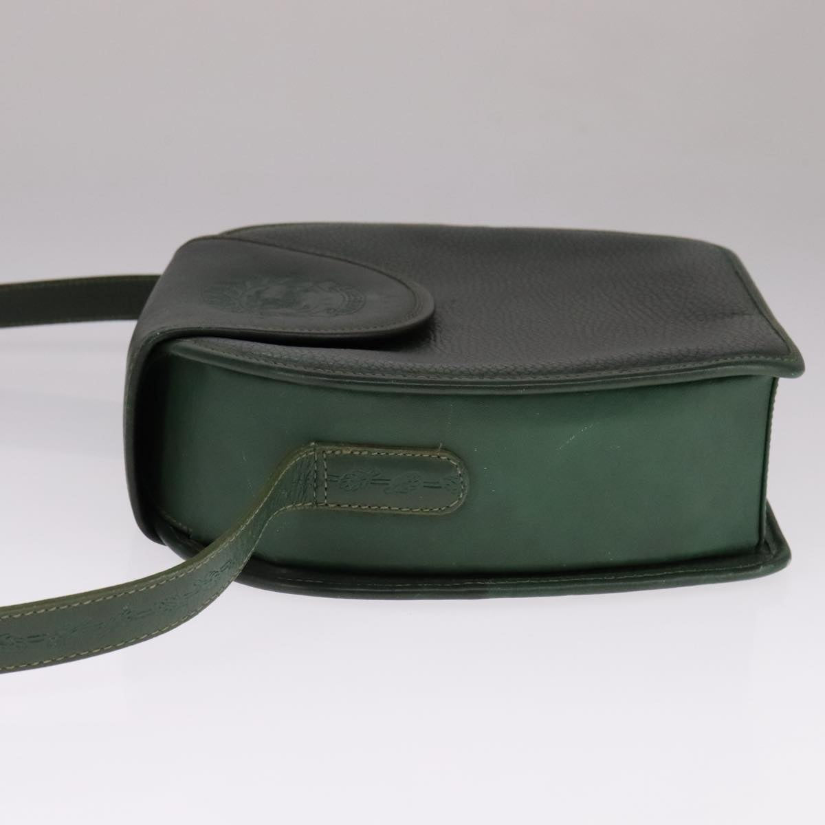 Burberrys Shoulder Bag Leather Green Auth 108203