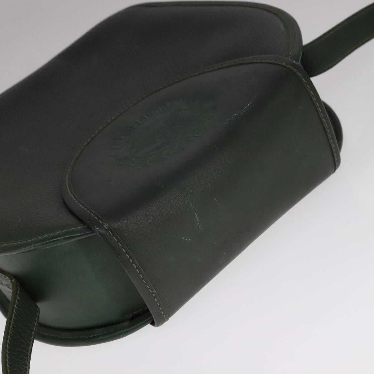 Burberrys Shoulder Bag Leather Green Auth 108203