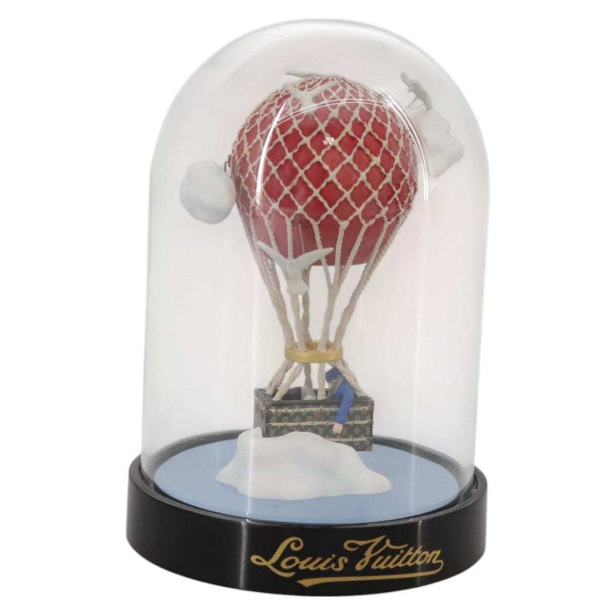 LOUIS VUITTON Snow Globe Balloon VIP Only Clear Red LV Auth 108231