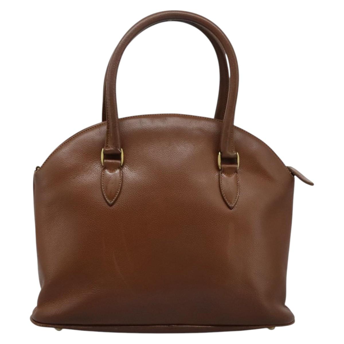 Coach Hand Bag Leather 2Set Brown Wine Red Auth 108263