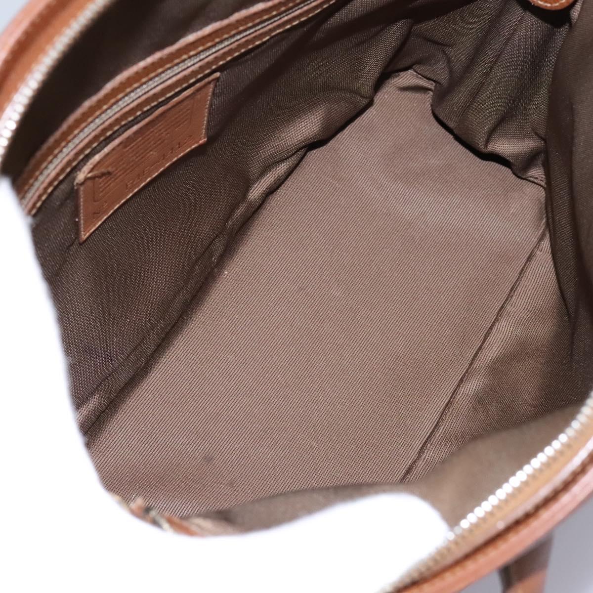 Coach Hand Bag Leather 2Set Brown Wine Red Auth 108263