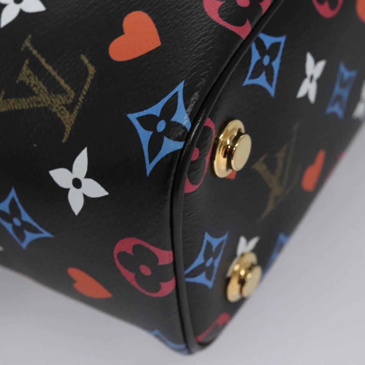 LOUIS VUITTON Monogram Game On Vanity PM Hand Bag Noir M57482 LV Auth 108299SM
