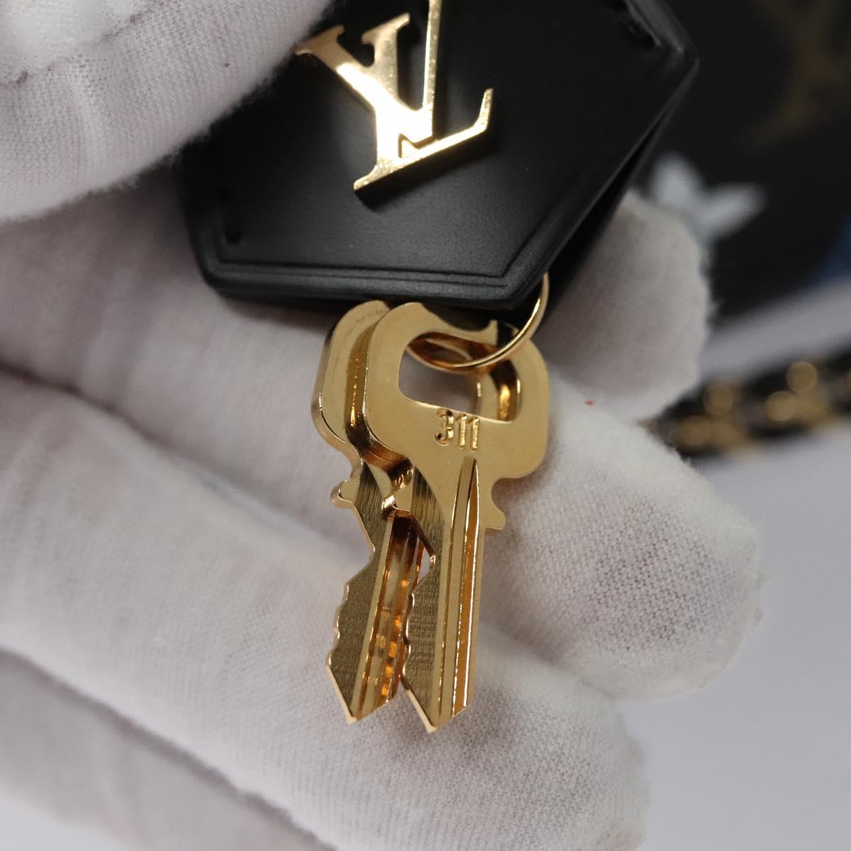LOUIS VUITTON Monogram Game On Vanity PM Hand Bag Noir M57482 LV Auth 108299SM