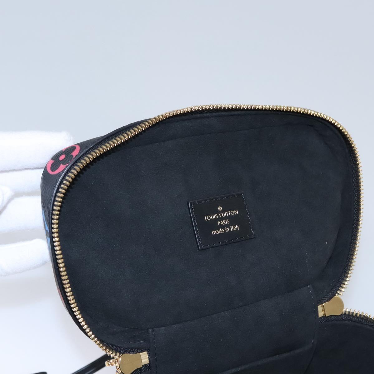 LOUIS VUITTON Monogram Game On Vanity PM Hand Bag Noir M57482 LV Auth 108299SM