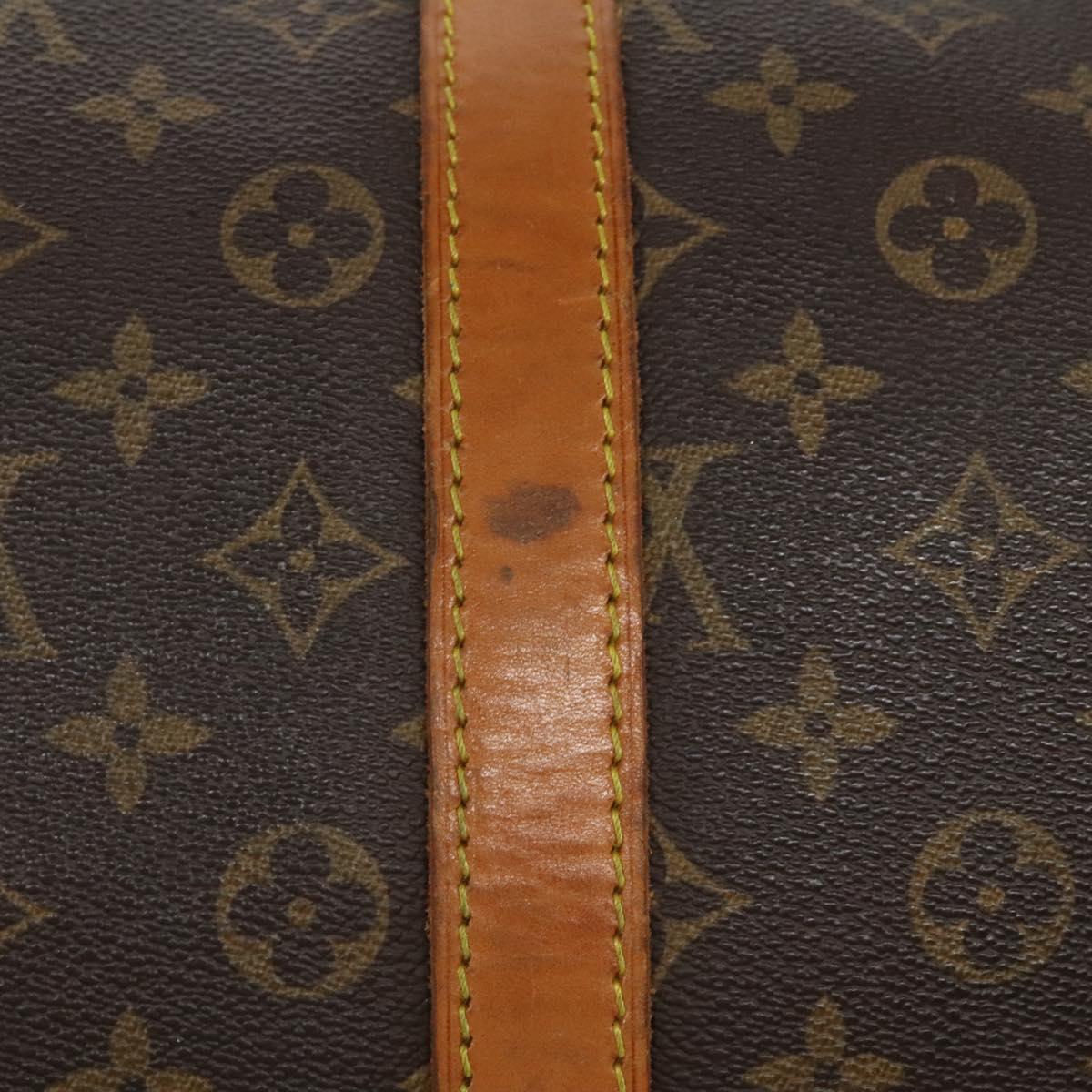 LOUIS VUITTON Monogram Keepall Bandouliere 55 Boston Bag M41414 LV Auth 108318