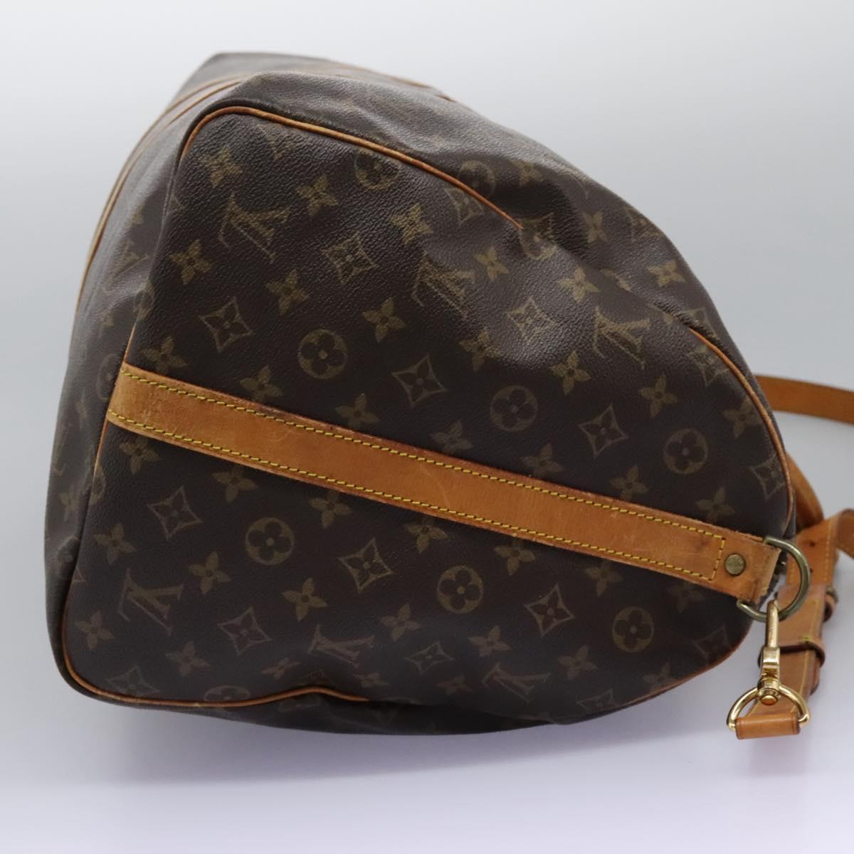 LOUIS VUITTON Monogram Keepall Bandouliere 55 Boston Bag M41414 LV Auth 108318