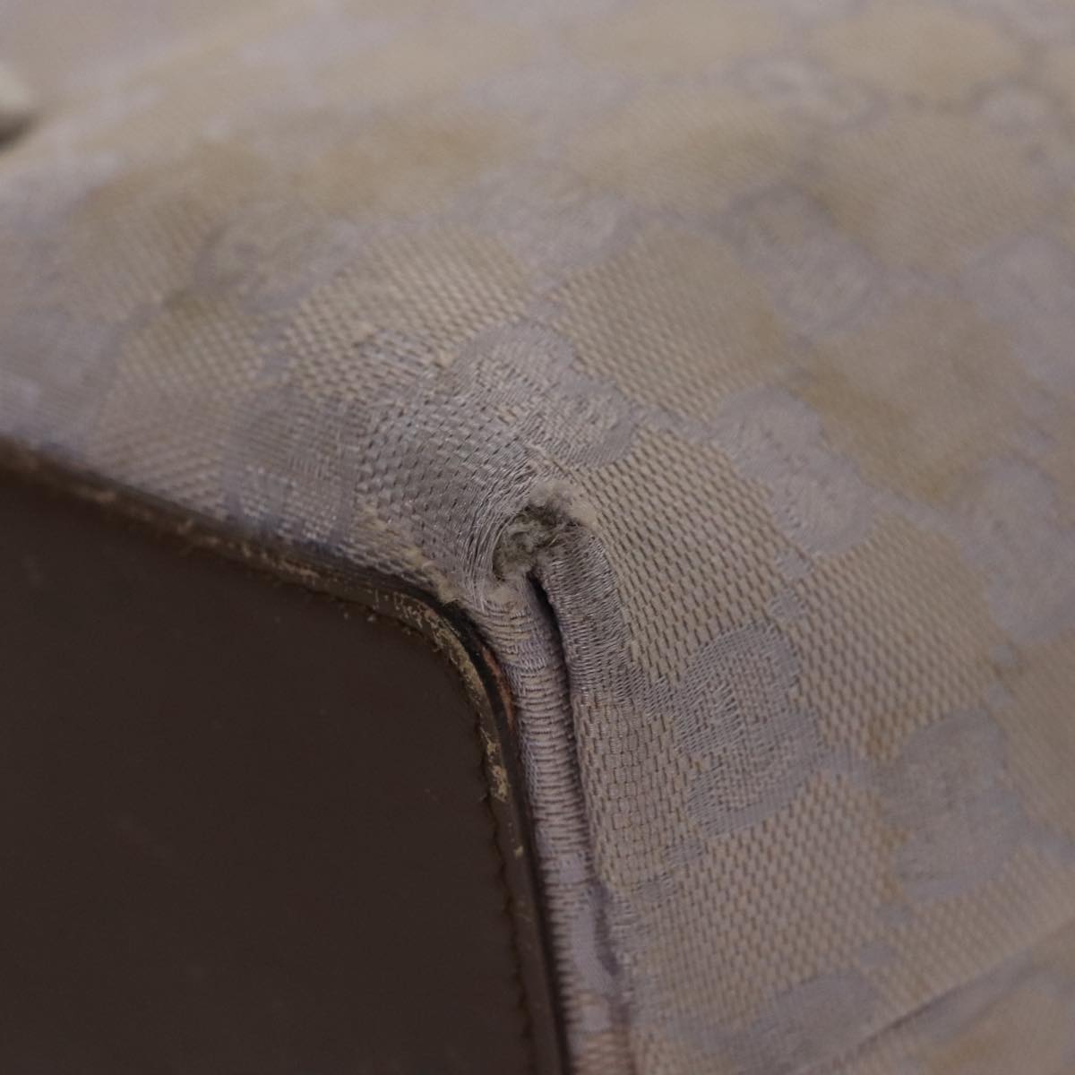 GUCCI GG Canvas Tote Bag Purple 31244 Auth 108341
