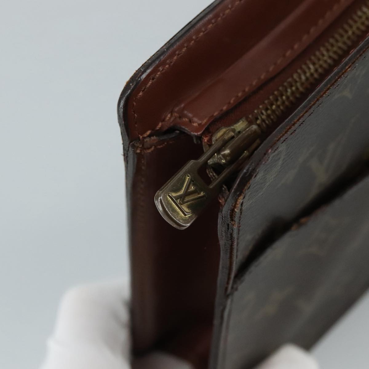 LOUIS VUITTON Monogram Pochette Homme Clutch Bag M51795 LV Auth 108400