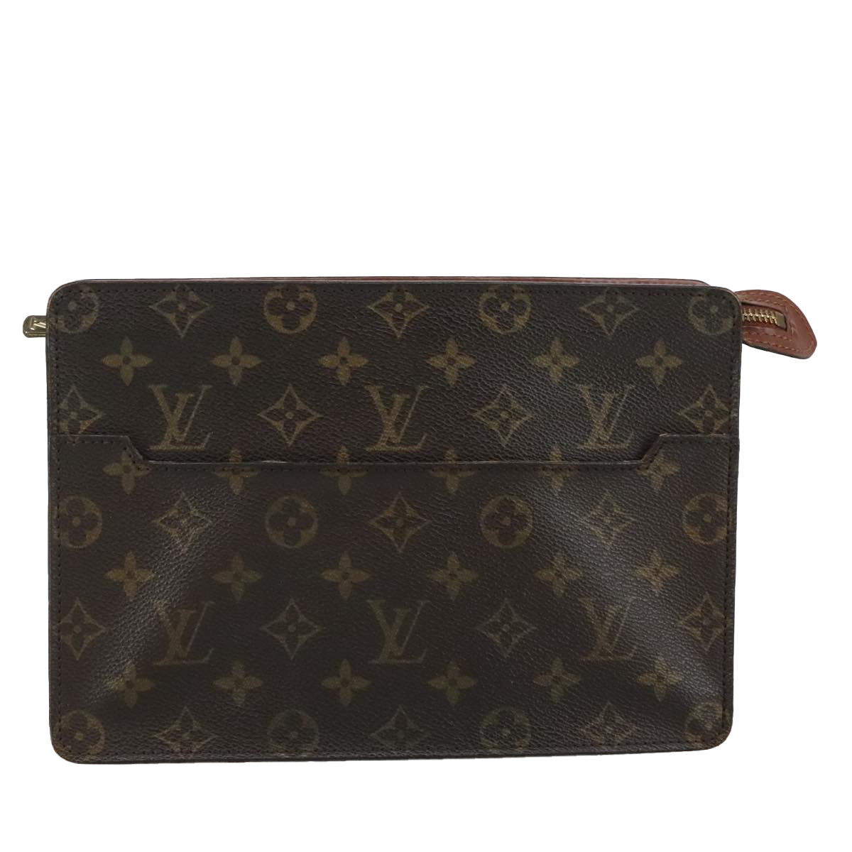 LOUIS VUITTON Monogram Pochette Homme Clutch Bag M51795 LV Auth 108400