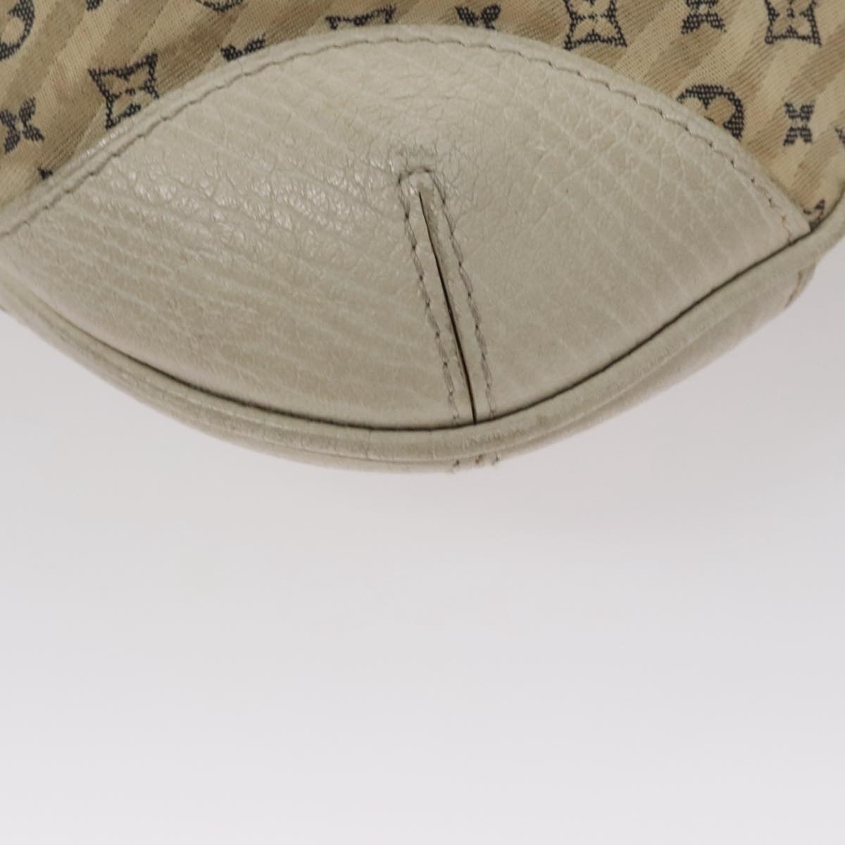 LOUIS VUITTON Monogram Mini Lin Croisette Marina PM Bag Beige M95494 Auth 108405
