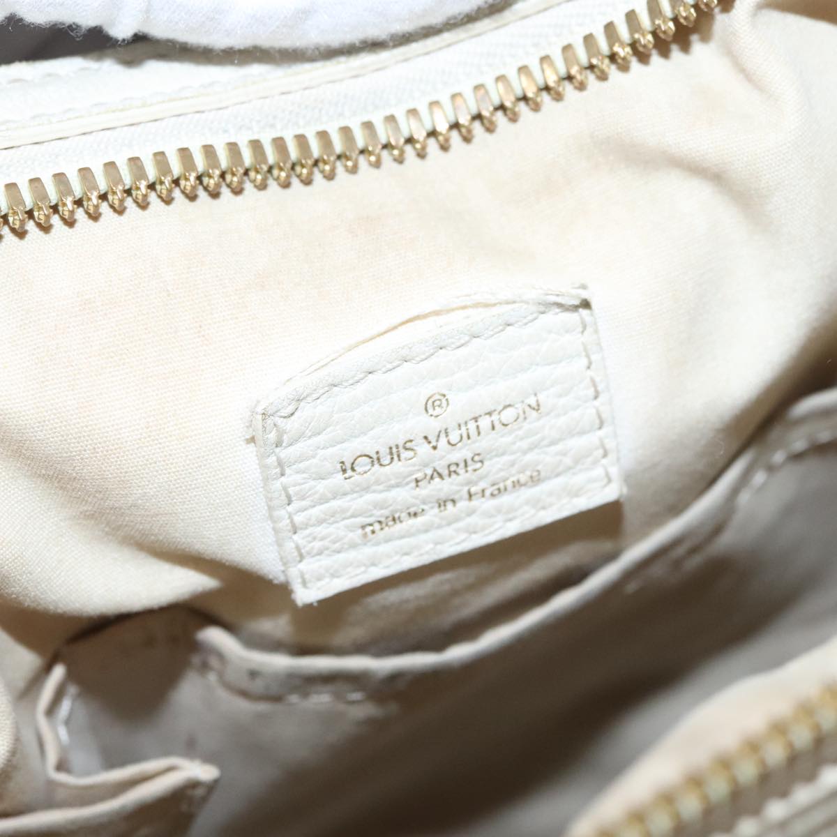 LOUIS VUITTON Monogram Mini Lin Croisette Marina PM Bag Beige M95494 Auth 108405