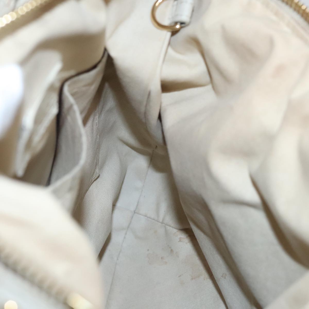 LOUIS VUITTON Monogram Mini Lin Croisette Marina PM Bag Beige M95494 Auth 108405