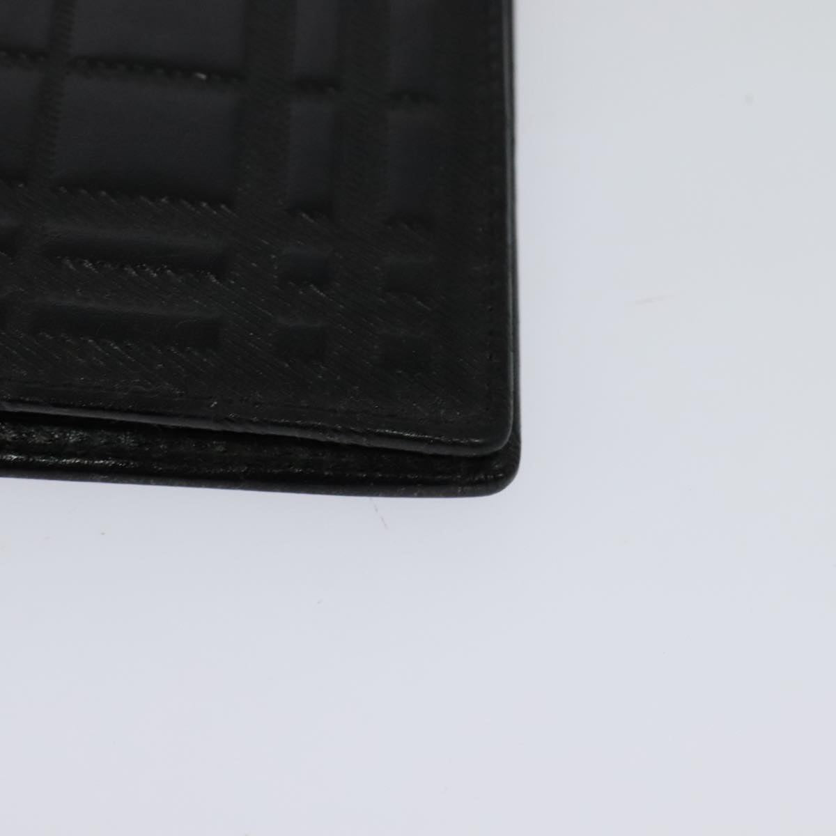 BURBERRY Day Planner Cover Leather Black Auth 108507