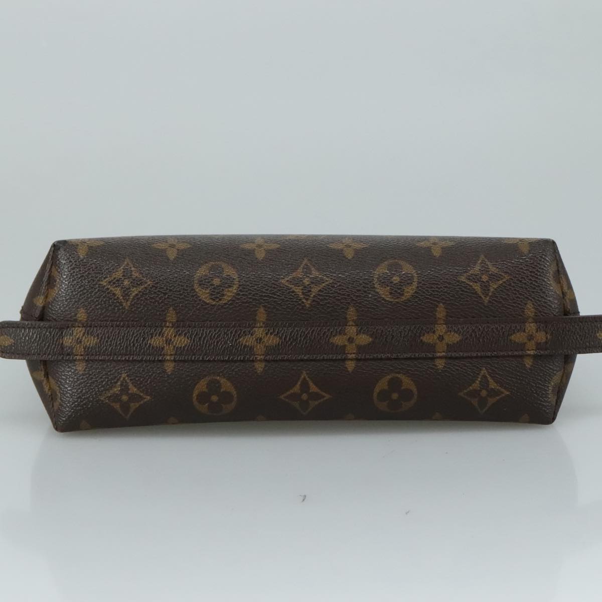 LOUIS VUITTON Monogram Trousse Demi Ronde Cosmetic Pouch M47520 LV Auth 108556