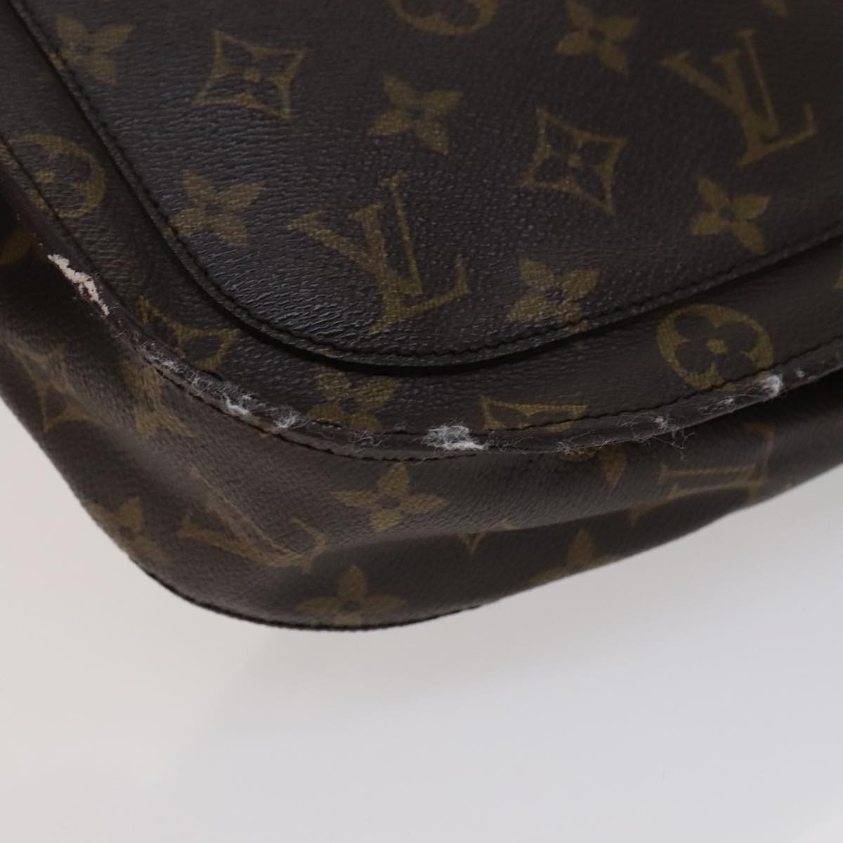 LOUIS VUITTON Monogram Saint Cloud GM Shoulder Bag M51242 LV Auth 108563