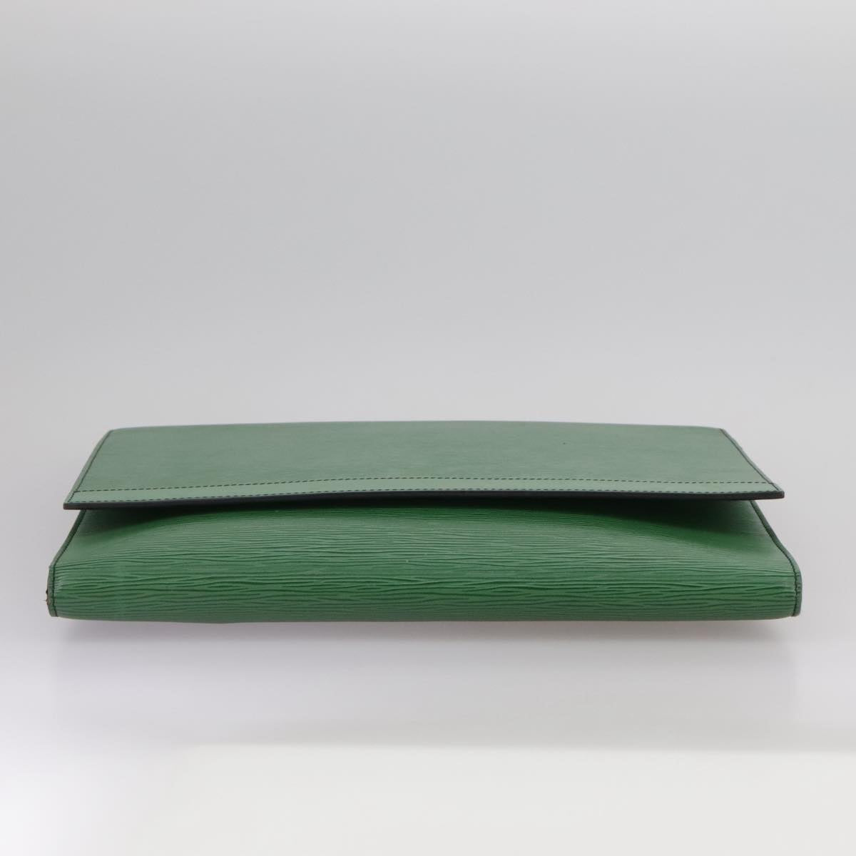 LOUIS VUITTON Epi Document case Clutch Bag Green LV Auth 108636
