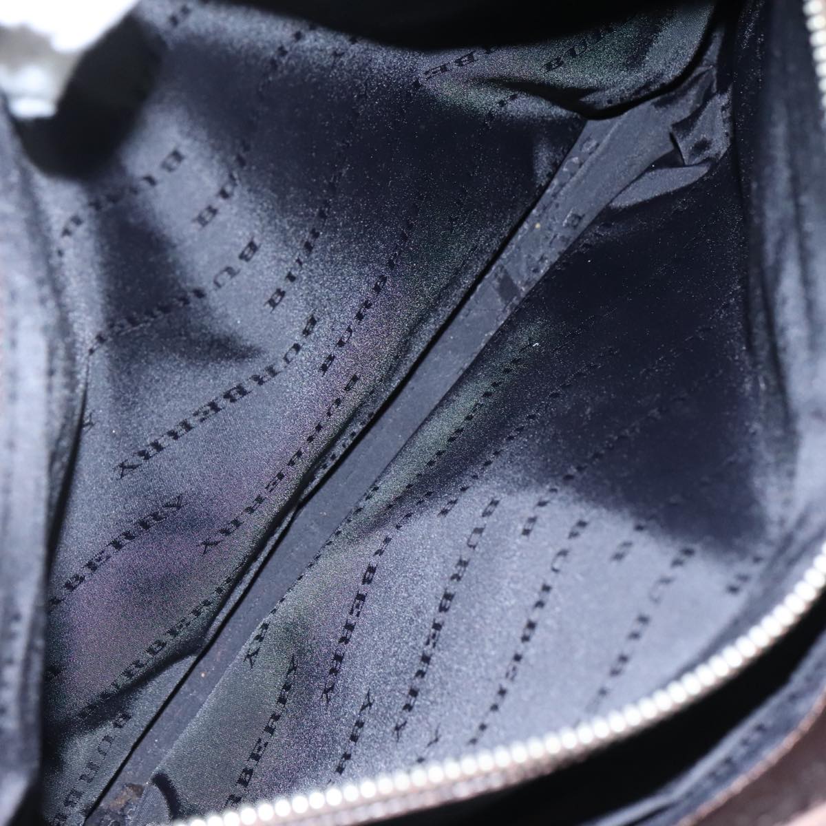 BURBERRY Nova Check Hand Bag Canvas Beige Auth 108646