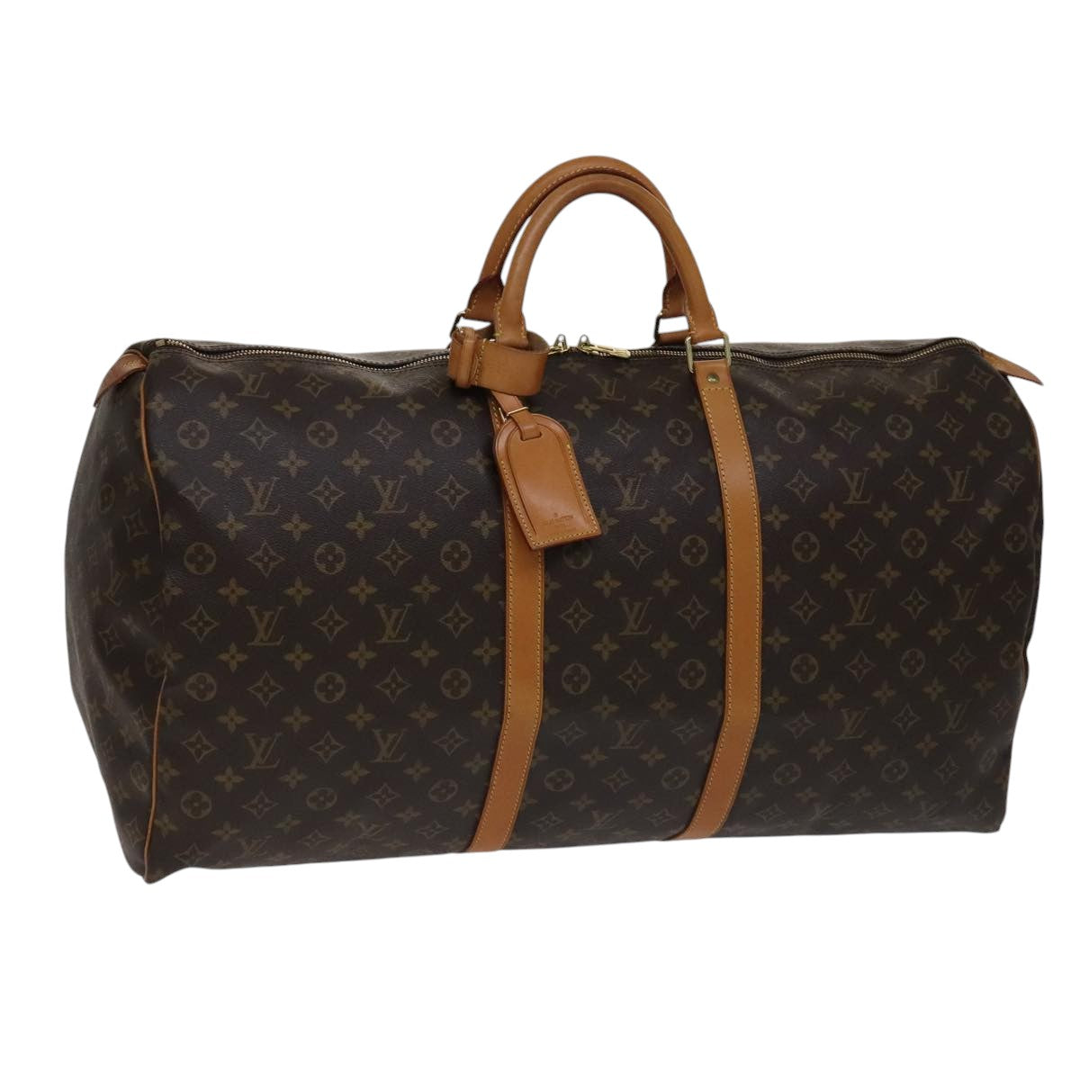 LOUIS VUITTON Monogram Keepall 60 Boston Bag M41422 LV Auth 108673