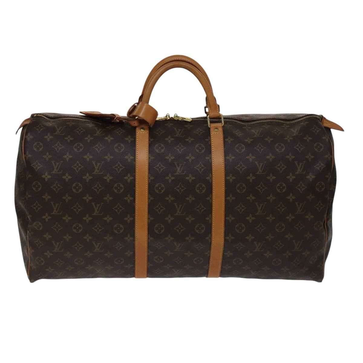 LOUIS VUITTON Monogram Keepall 60 Boston Bag M41422 LV Auth 108673