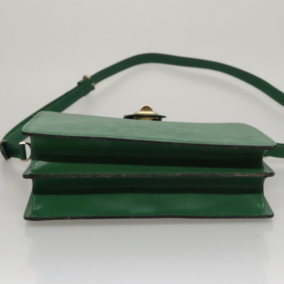 LOUIS VUITTON Epi Capuchin Shoulder Bag Green M52344 LV Auth 108692