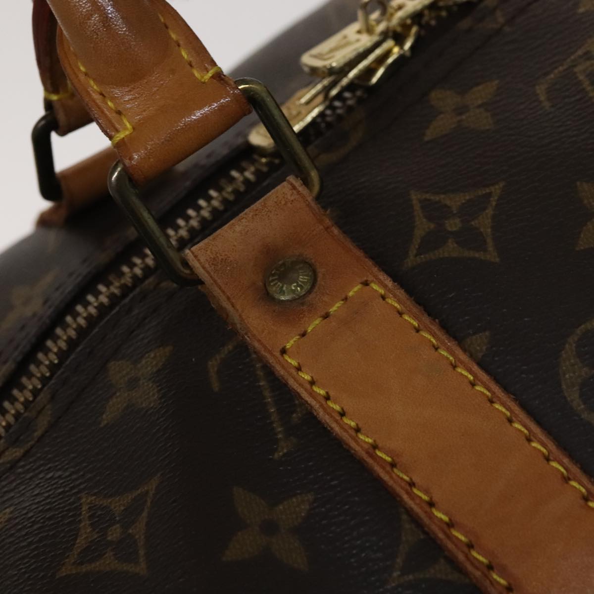 LOUIS VUITTON Monogram Keepall 55 Boston Bag M41424 LV Auth 108703