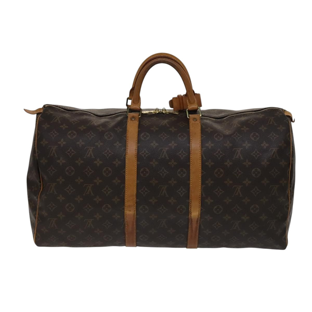 LOUIS VUITTON Monogram Keepall 55 Boston Bag M41424 LV Auth 108703