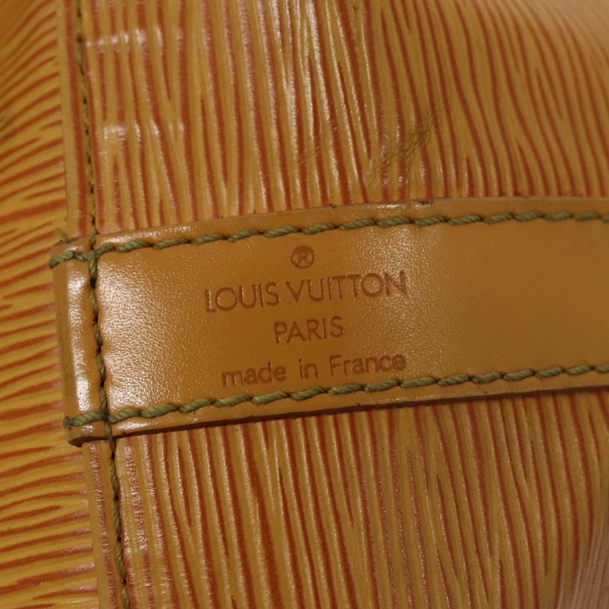 LOUIS VUITTON Epi Petit Noe Shoulder Bag Yellow M44109 LV Auth 108728