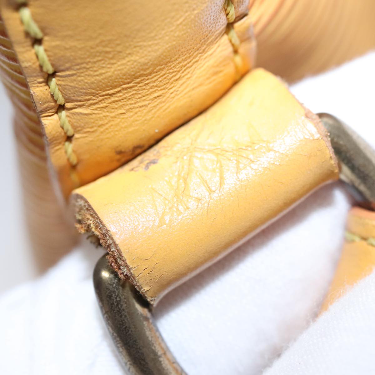 LOUIS VUITTON Epi Petit Noe Shoulder Bag Yellow M44109 LV Auth 108728