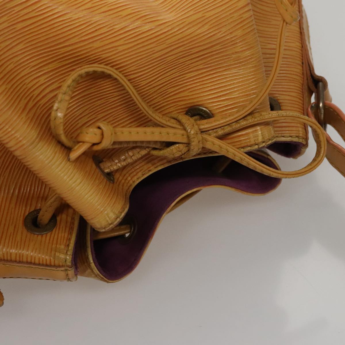 LOUIS VUITTON Epi Petit Noe Shoulder Bag Yellow M44109 LV Auth 108728