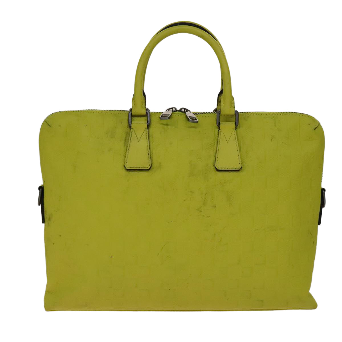 LOUIS VUITTON Damier Infini Porte Documents Jules Bag Yellow N41391 Auth 108788